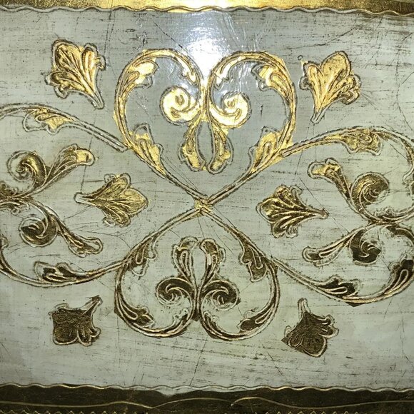 FOMERZ Carved Wood Magazine Floor Rack - Picture 3 of 11